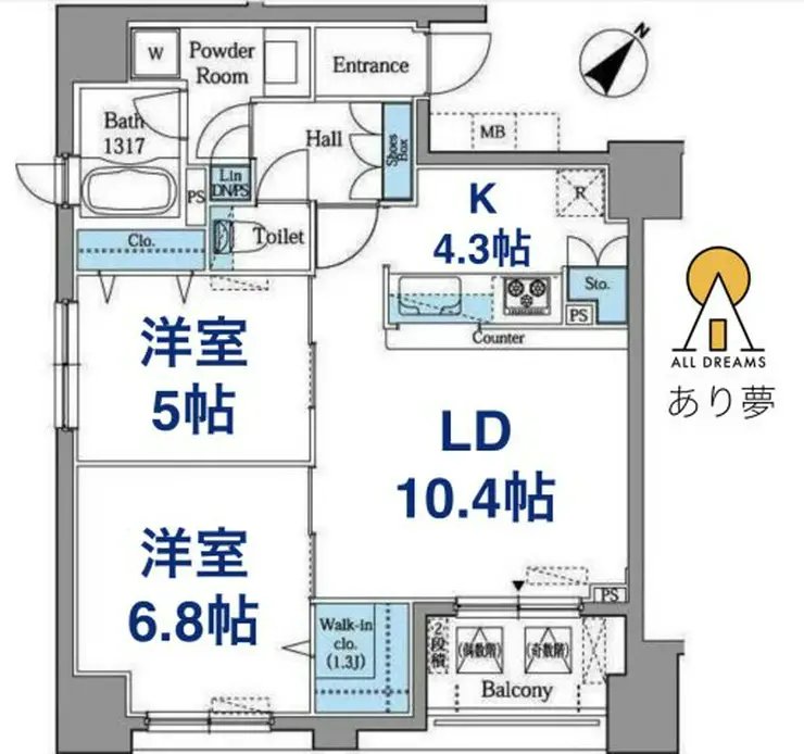 レジデンス横濱リバーサイド 12階階 間取り