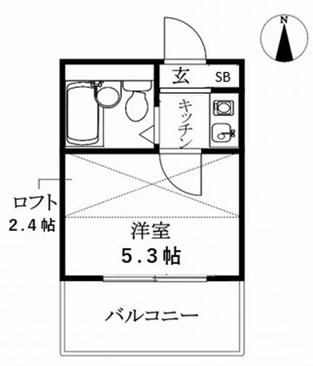 メゾネットスエヒロ 2階階 間取り