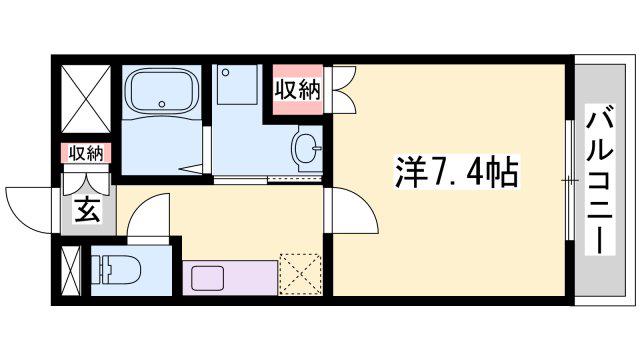 下野田マンションISSEI(1K/1階)の間取り写真