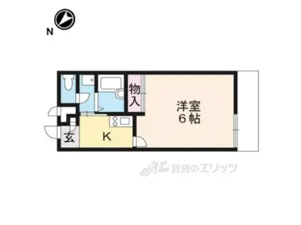 レオパレス瑞喜(1K/1階)の間取り写真