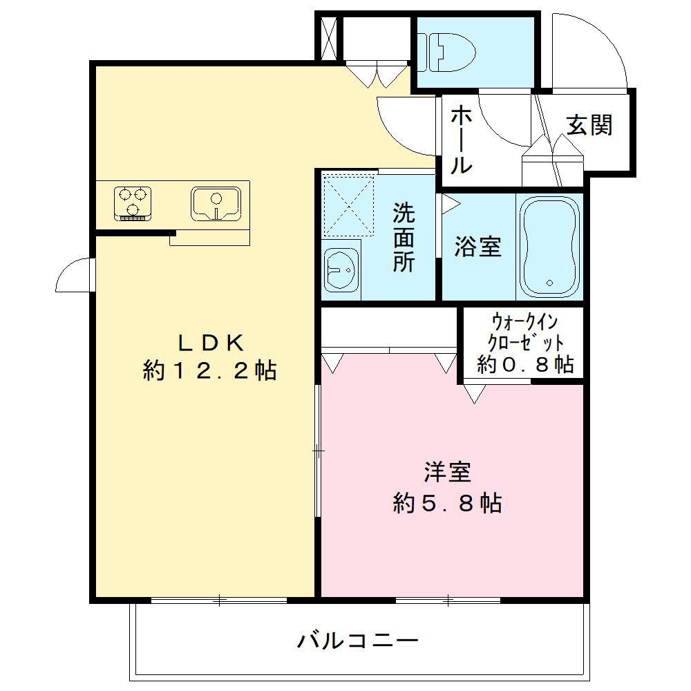BRILLIANCE HOUSE(1LDK/4階)の間取り写真