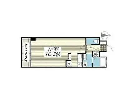 パセール長良(1LDK/2階)の間取り写真