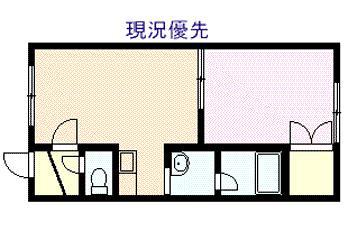 サンピステ(1DK/2階)の間取り写真