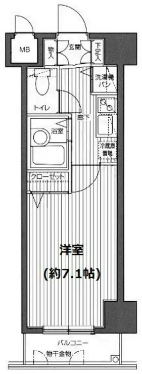 ガラ・ステージ麻布十番 2階階 間取り