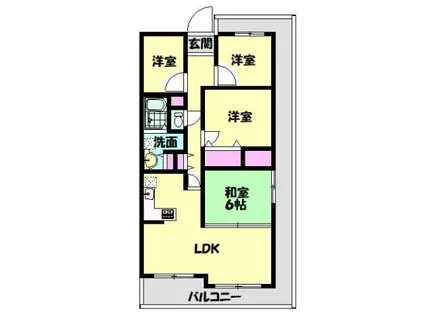 エクセラート北助松(4LDK/8階)の間取り写真