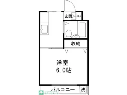 クラインブルク(1K/3階)の間取り写真