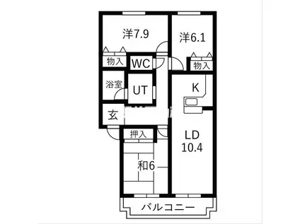 MAISON・DE・MUAN(3LDK/1階)の間取り写真