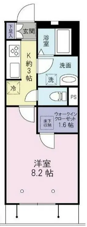 オークハウス洗足 1階階 間取り