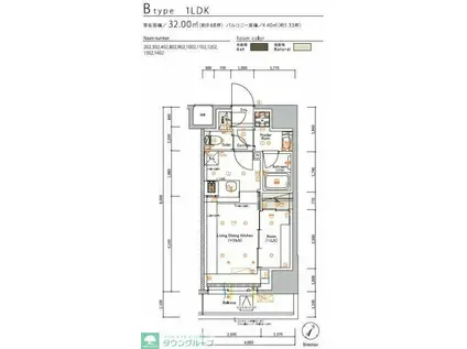 SYFORME MACHIDA(1LDK/10階)の間取り写真