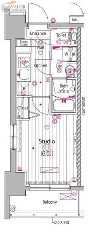 ガーラ・グランディ川崎榎町 12階階 間取り