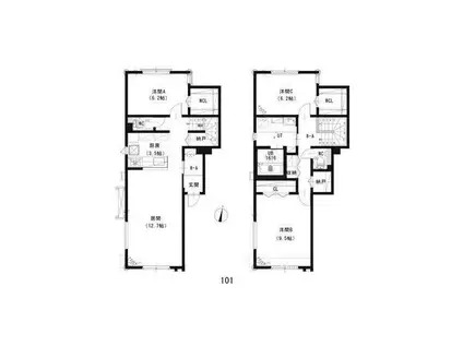 アリエッタ元町(3LDK/1階)の間取り写真