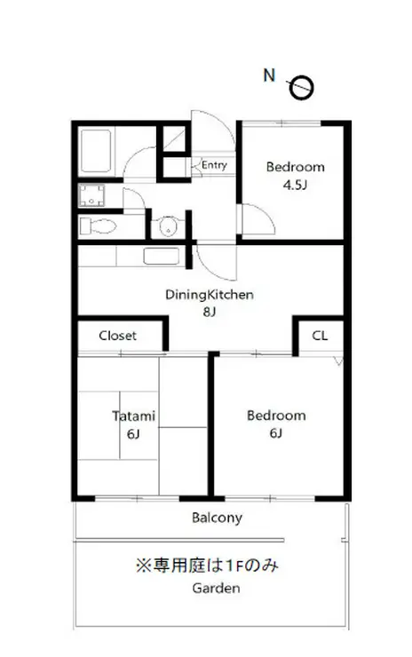 セントエルモ武蔵浦和 1階階 間取り