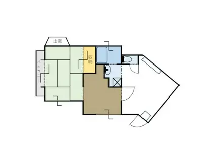 保込ハウス(2DK/2階)の間取り写真