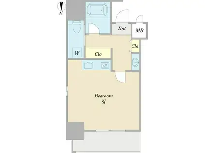 ル・ブルー鶴舞(1K/10階)の間取り写真