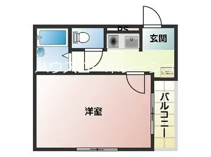 メイム武庫川(1K/3階)の間取り写真