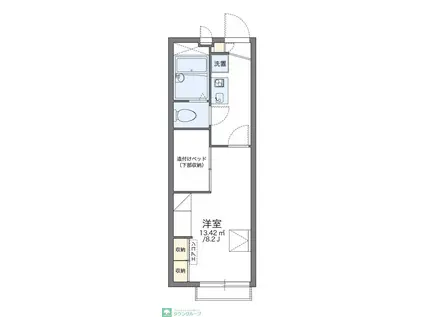 レオパレスコンステラション(1K/2階)の間取り写真