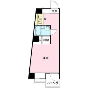 坂口ポートハイツ(ワンルーム/3階)の間取り写真