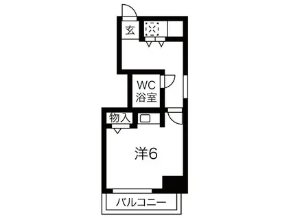 メゾンイマイ(ワンルーム/3階)の間取り写真