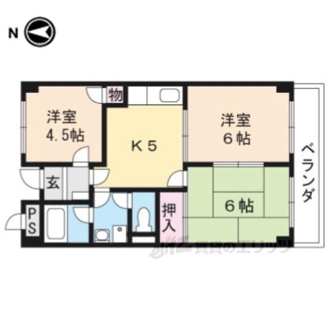 MAISONDEFAMILLE(3DK/3階)の間取り写真