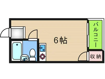 玉出タカハシマンション(ワンルーム/3階)の間取り写真