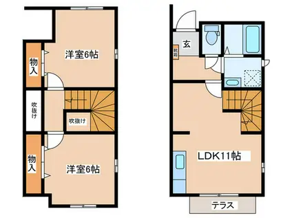 サニ-スクエア(2LDK/1階)の間取り写真