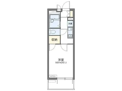 レオパレスラトナ(1K/4階)の間取り写真