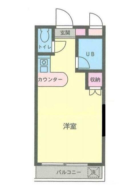 エクセレント海老名B(ワンルーム/3階)の間取り写真