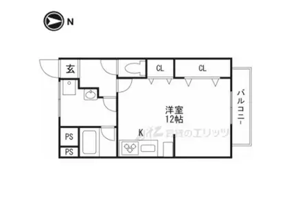 西駅前吉田マンション(ワンルーム/1階)の間取り写真