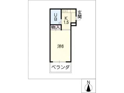 メゾンド・スクワール(ワンルーム/4階)の間取り写真