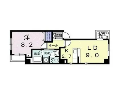 フレーヴォ青山(1LDK/3階)の間取り写真