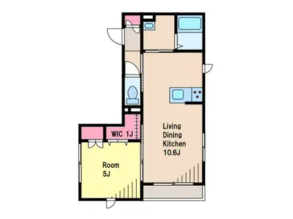 RESIDENCE南蒲田 レジデンスミナミカマタ(1LDK/1階)の間取り写真