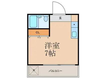 アイコート中野V(ワンルーム/1階)の間取り写真
