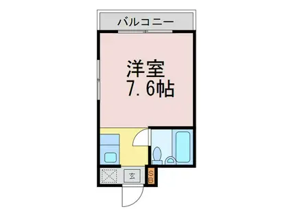 レイナビル(ワンルーム/3階)の間取り写真