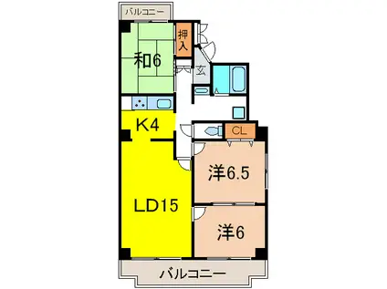 MEJIRO TERRACED HOUSE(3LDK/3階)の間取り写真