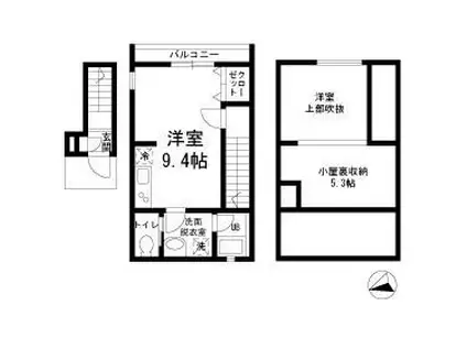 ARCADIA(ワンルーム/2階)の間取り写真