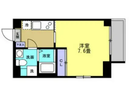 リアライズ高畑(1K/8階)の間取り写真