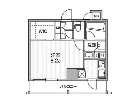 オルタナ銀座(ワンルーム/8階)の間取り写真
