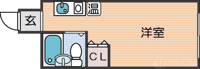 パシフィック新今宮(ワンルーム/7階)の間取り写真