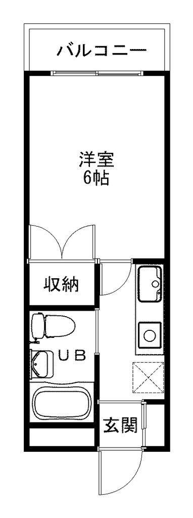 ハイツ エリーゼ(1K/3階)の間取り写真