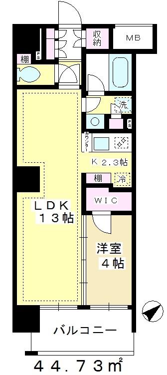 パークキューブ西ヶ原ステージ(1LDK/10階)の間取り写真