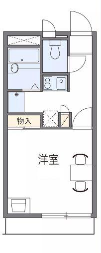 レオパレス須磨の森アネックス(1K/2階)の間取り写真