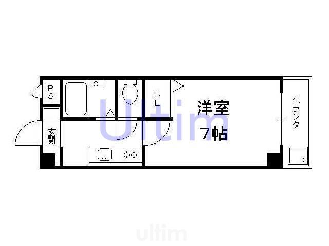 BUILM-ONE(1K/2階)の間取り写真
