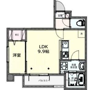 KLEIS北上尾III(1LDK/3階)の間取り写真