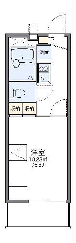 レオパレスヴァーグ浪芳庵(1K/2階)の間取り写真