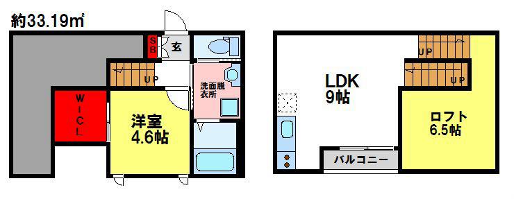 ROUTE24(1SLDK/1階)の間取り写真