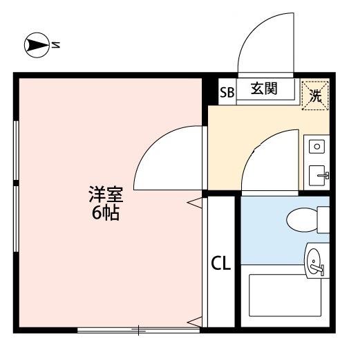 ラルーチェ(1K/1階)の間取り写真