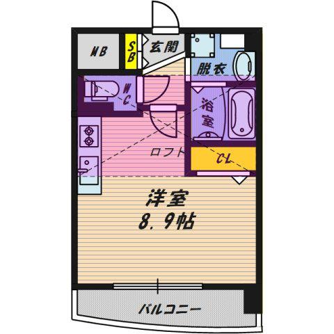 ドリームネオポリス鶴見III(ワンルーム/7階)の間取り写真