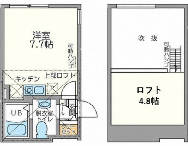 ルミエール鹿島田(ワンルーム/2階)の間取り写真