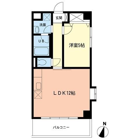 ジョワ・ド・ヴィーヴル(1LDK/3階)の間取り写真