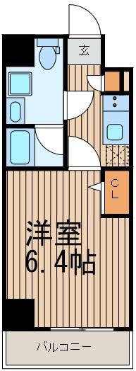 アイルYOKOHAMA関内(1K/3階)の間取り写真